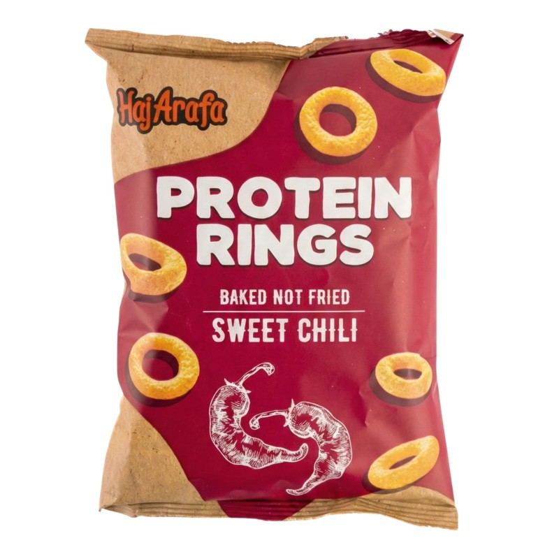 حاج عرفه بروتين رينجز فلفل حلو 60جرام